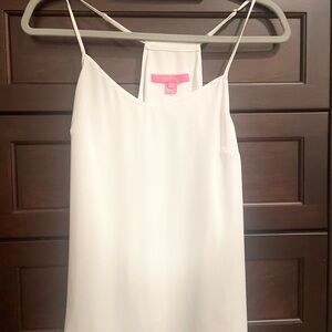 Lilly Pulitzer white polyester tank